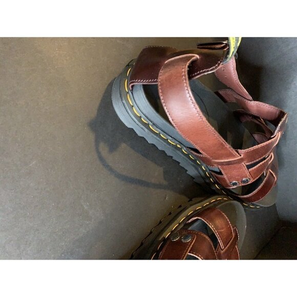 Doc Dr. Martens Terry Platform Brown Charro Sandals Unisex M 13 EU 47 NWT - Picture 6 of 12